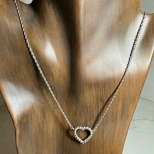 Tiffany and Co. Twisted Rope Heart Necklace